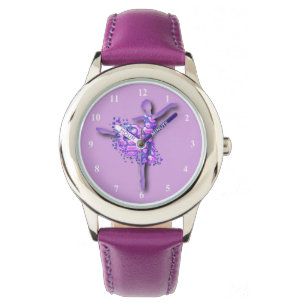 Ballerina Ballet Dancer Watch Purple