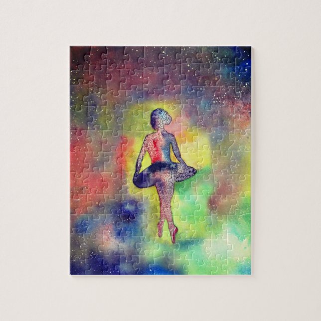 Ballerina, Ballet Dancer Waterolro Art Jigsaw Puzzle (Vertical)