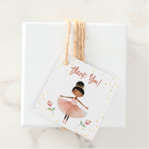 Ballerina Ballet Pink Kids Birthday Favour Tags