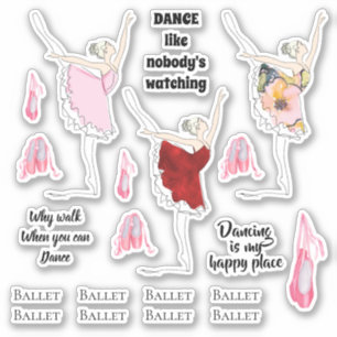 Ballerina ballet shoes dance sayings
