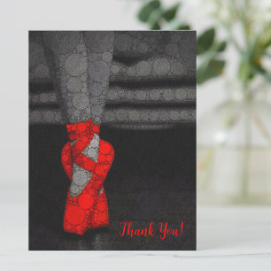 Ballerina Ballet Thank You Postcard