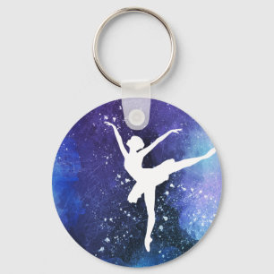 Ballerina/ Balletttänzerin Key Ring