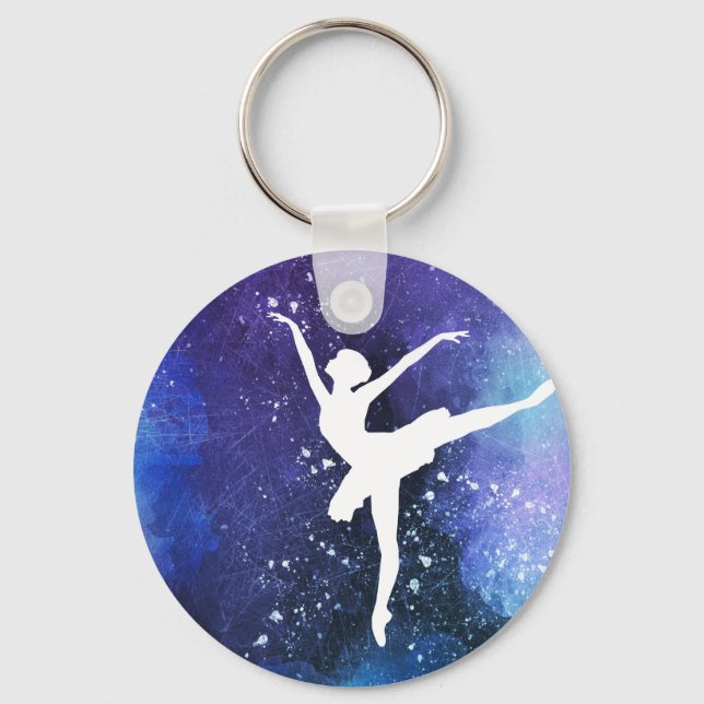 Ballerina/ Balletttänzerin Key Ring (Front)