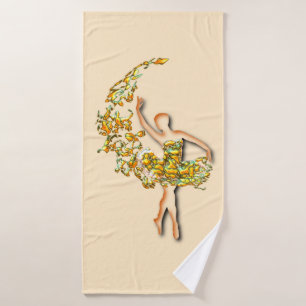 Ballerina Bath Towel Ballet Dancer - Custom Colour