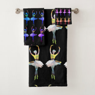 Ballerina bath towel set