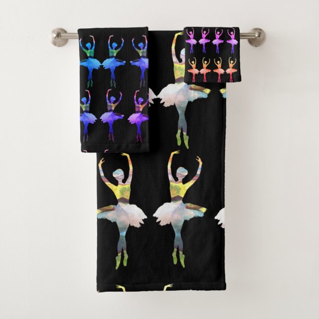Ballerina  bath towel set (Insitu)