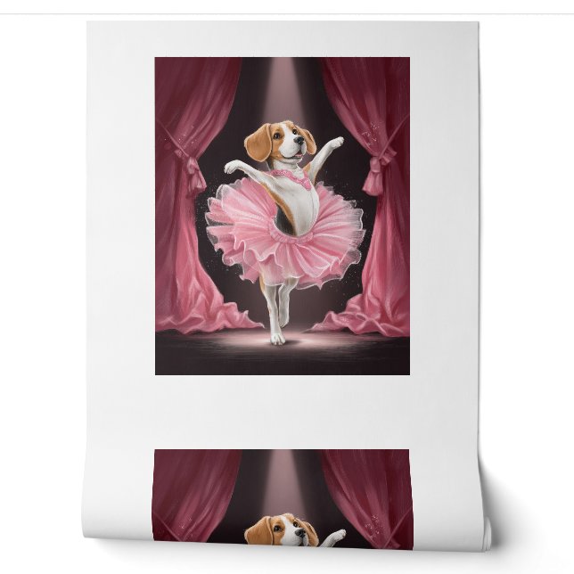 Ballerina Beagle � Funny Dog Dance Wallpaper (Unrolling)