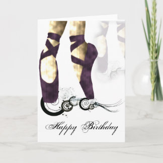 Ballerina Birthday Card