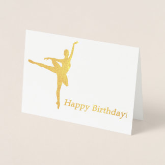 Ballerina Birthday Card