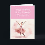 Ballerina Birthday card for a Granddaughter<br><div class="desc">Pretty Ballerina Grandaughter Birthday card with a sweet greeting</div>
