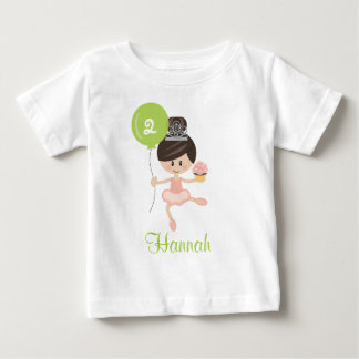Ballerina Birthday Infant T-shirt Brunette