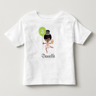 Ballerina Birthday Infant Toddler Shirt African Am
