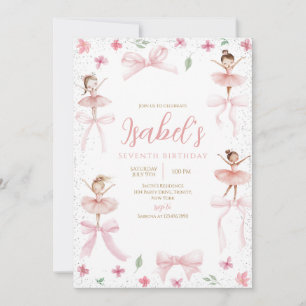 Ballerina Birthday Invitation