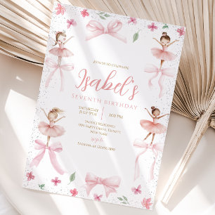Ballerina Birthday Invitation