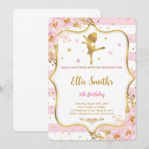 Ballerina Birthday Invitation