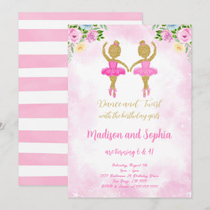 Ballerina Birthday Invitation