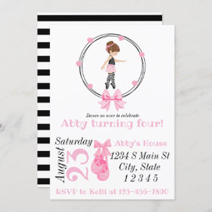 Ballerina Birthday Invitation
