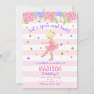 Ballerina Birthday Invitation / Tutu Invitation
