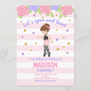 Ballerina Birthday Invitation / Tutu Invitation