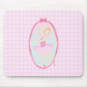 Ballerina birthday party mouse mat