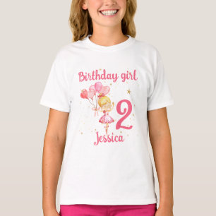 Ballerina Birthday pink T-Shirt