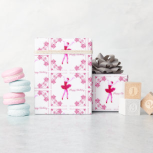 Ballerina Birthday Wrapping Paper