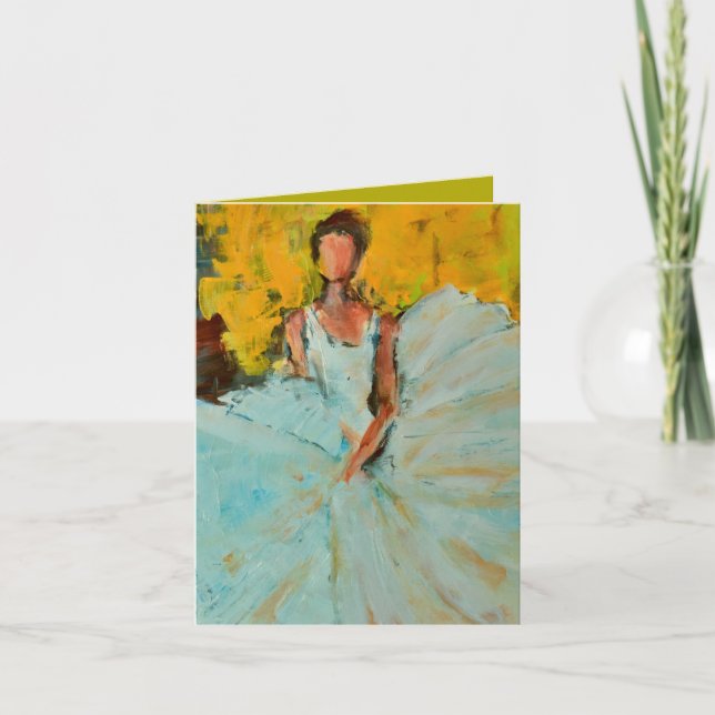 Ballerina blank thank you card (Front)
