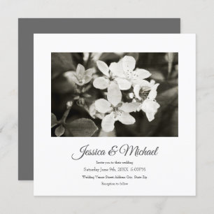 Ballerina Blossoms Vintage Invitation