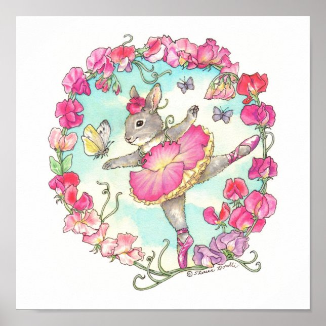 Ballerina Bunny Print Sweet Pea (Front)