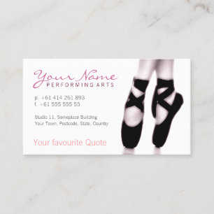 Ballerina Business Card