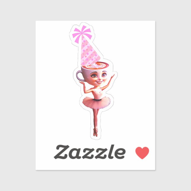 Ballerina Cappuccina in Birthday Party Hat (Sheet)
