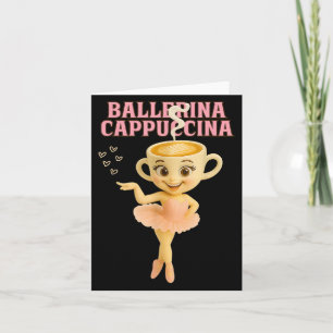 Ballerina Cappuccina Italian Brainrot Meme Kids Gi Card