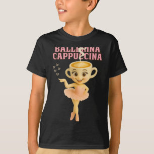 Ballerina Cappuccina Italian Brainrot Meme Kids Gi T-Shirt