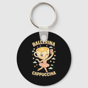 Ballerina Cappuccina Italian Brainrot Viral Meme C Key Ring