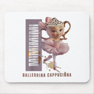 Ballerina Cappuccino Italian Brainrot Meme Humour Mouse Mat