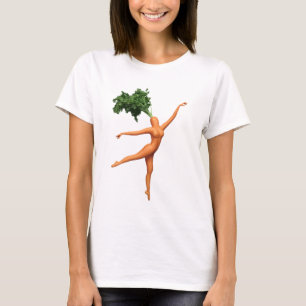 Ballerina Carrot Funny Ballet Dancer Women Girls T-Shirt