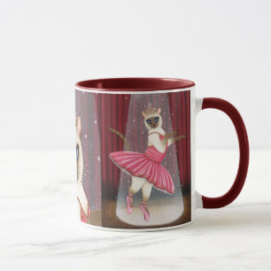 Ballerina Cat Chocolate Point Siamese Dancer Mug