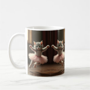 ballerina cat coffee mug