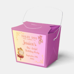 Ballerina Cat Kids Birthday Party Favour Box