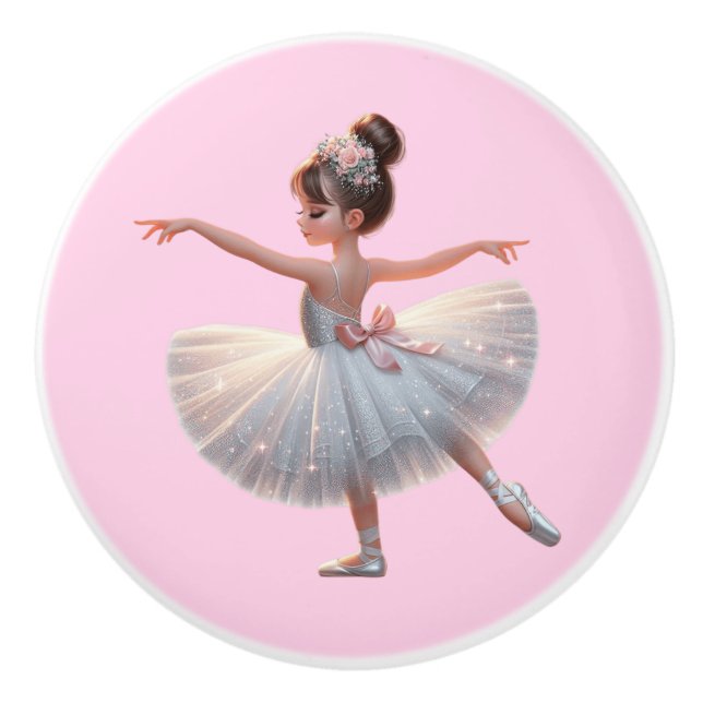 Ballerina Ceramic Knob (Front)