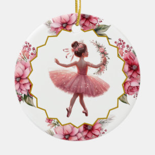 Ballerina Ceramic Ornament