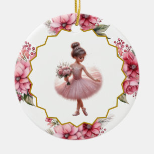 Ballerina Ceramic Ornament