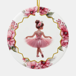Ballerina Ceramic Ornament