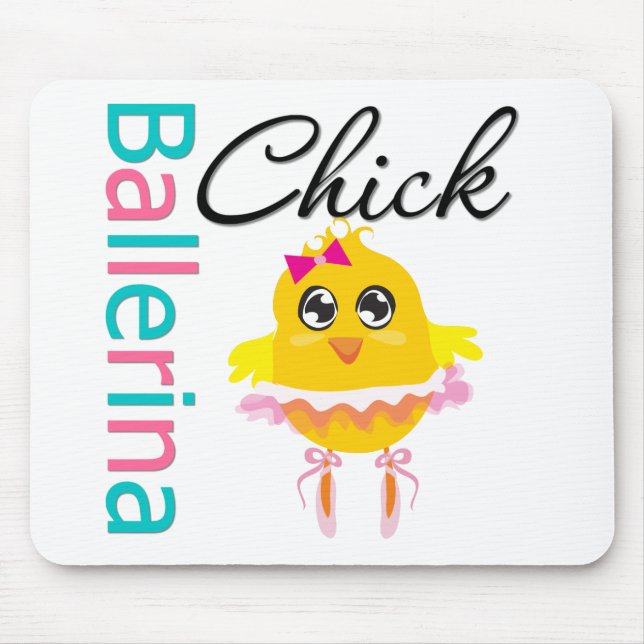 Ballerina Chick Mouse Mat (Front)