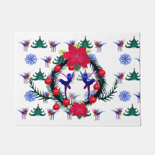 Ballerina Christmas Doormat