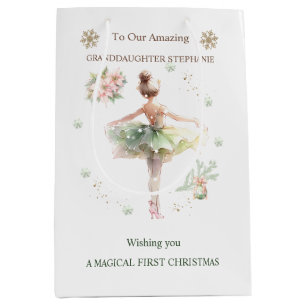 Ballerina Christmas Gift Bag