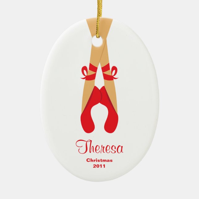 Ballerina Christmas Ornament (Front)