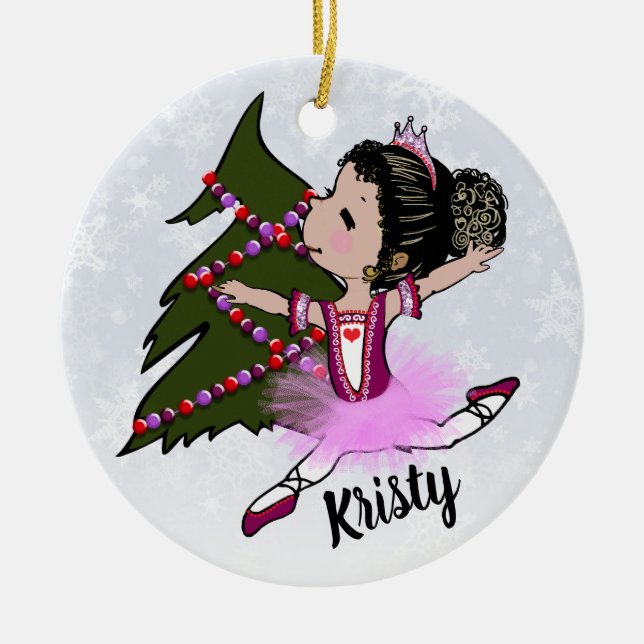 Ballerina Christmas Ornament (Front)
