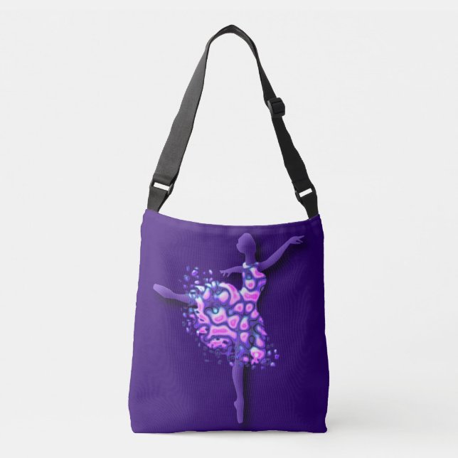 Ballerina Crossbody Bag Ballet Dancer Woman (Front)