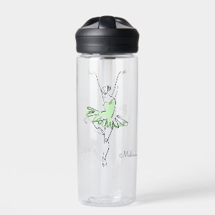 Ballerina custom name water bottle